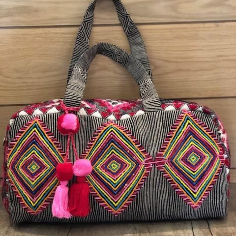 Beaded Weekender Bag
